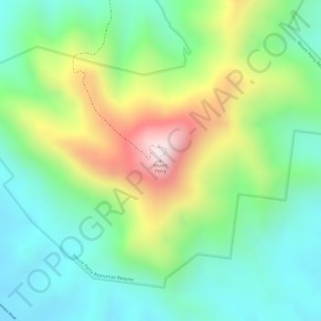 Carte topographique Mount Perry, altitude, relief