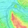 Carte topographique Bidston Hill, altitude, relief