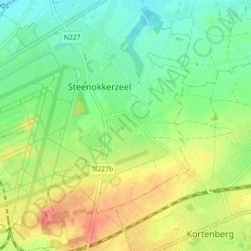 Carte topographique Humelgem, altitude, relief
