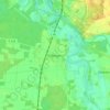 Carte topographique Elbergen, altitude, relief