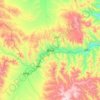 Carte topographique Xiahe, altitude, relief