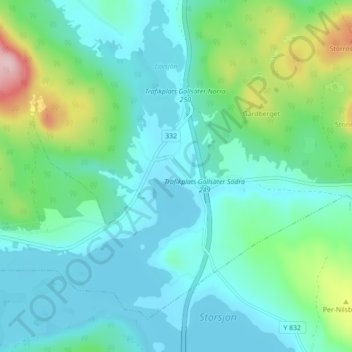 Carte topographique Gallsätter, altitude, relief
