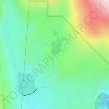 Carte topographique Big Horn Dam, altitude, relief