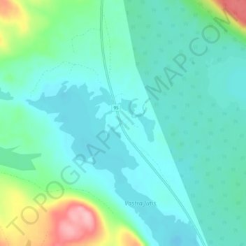 Carte topographique Jutis, altitude, relief