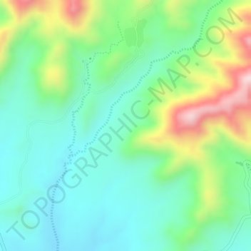 Carte topographique Gondat, altitude, relief