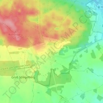 Carte topographique Waldeshöhe, altitude, relief