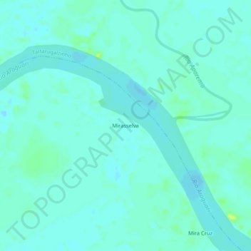 Carte topographique Mirasselva, altitude, relief