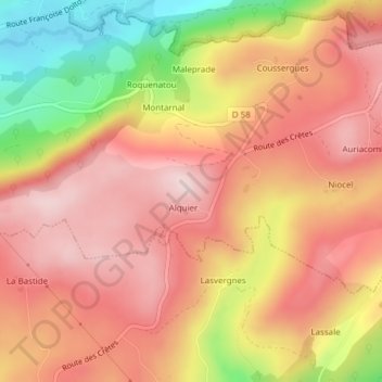 Carte topographique 1511806 - C, altitude, relief