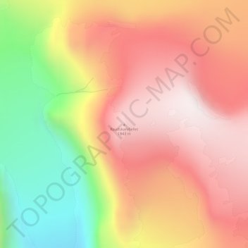 Carte topographique Raudskarvfjellet, altitude, relief