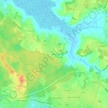 Carte topographique Lafond, altitude, relief