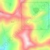 Carte topographique Klamath Mountains, altitude, relief