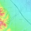 Carte topographique Blue Hills, altitude, relief