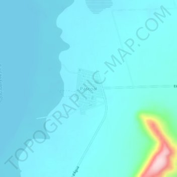 Carte topographique Pascoal, altitude, relief