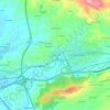Carte topographique Les Granxes, altitude, relief