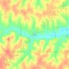 Carte topographique Barney, altitude, relief