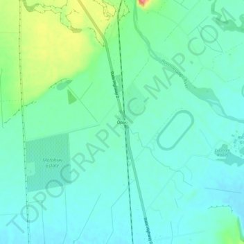 Carte topographique Ōpaki, altitude, relief