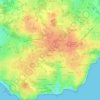 Carte topographique La Villès Mollé, altitude, relief