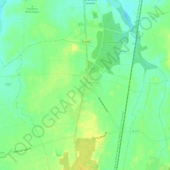 Carte topographique La Commodité, altitude, relief