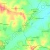 Carte topographique Hanagal, altitude, relief