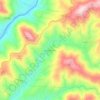 Carte topographique Bogas do Meio, altitude, relief