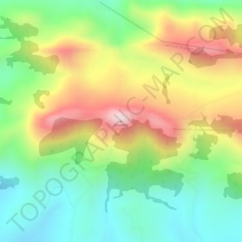 Carte topographique Cruzeiro, altitude, relief