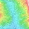 Carte topographique Le Sarret, altitude, relief