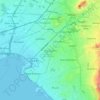 Carte topographique Nea Smyrni, altitude, relief