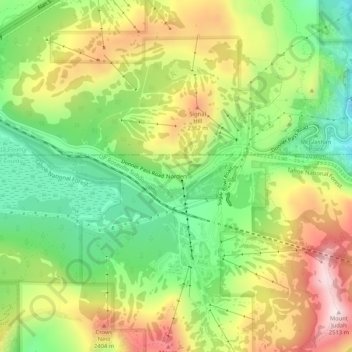 Carte topographique Norden, altitude, relief