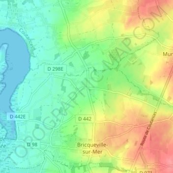 Carte topographique La Blanche Maison, altitude, relief
