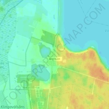 Carte topographique Vomb, altitude, relief