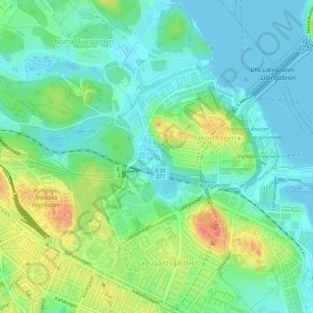 Carte topographique Kosterhavet, altitude, relief