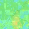 Carte topographique Alcoma, altitude, relief