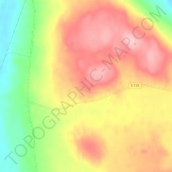 Carte topographique Fugelsta, altitude, relief