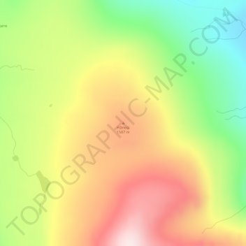 Carte topographique Hånosi, altitude, relief