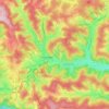 Carte topographique Furtwangen, altitude, relief