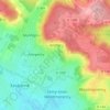 Carte topographique Les Flanets, altitude, relief