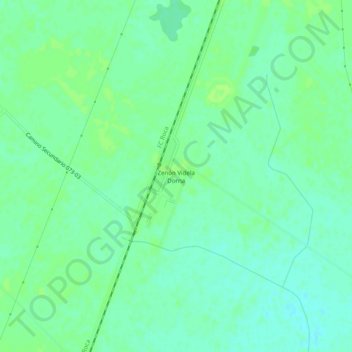 Carte topographique Zenón Videla Dorna, altitude, relief
