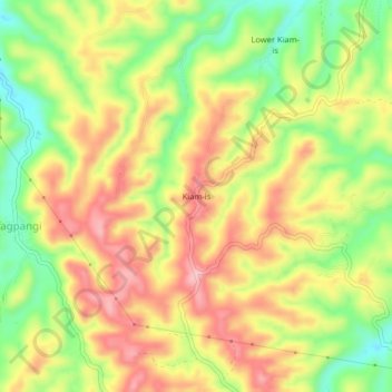 Carte topographique Kiam-is, altitude, relief
