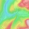 Carte topographique Cascade du Moulin, altitude, relief