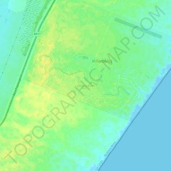 Carte topographique Villarobles, altitude, relief