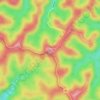 Carte topographique Mount Simpson, altitude, relief