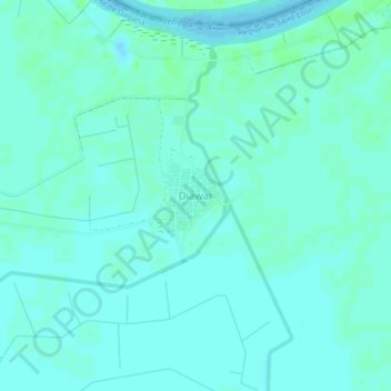 Carte topographique Diawar, altitude, relief