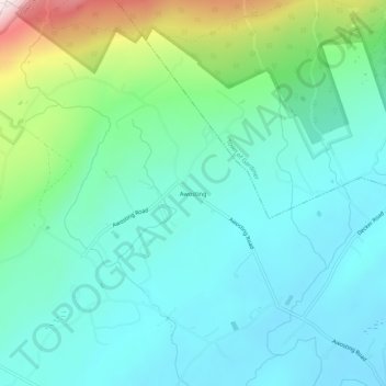 Carte topographique Awosting, altitude, relief