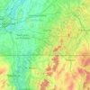 Carte topographique Brome-Missisquoi, altitude, relief