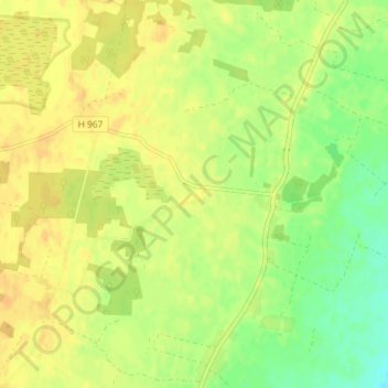 Carte topographique Himmelsberga, altitude, relief