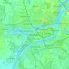 Carte topographique Rendsburg, altitude, relief