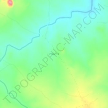 Carte topographique Palama, altitude, relief