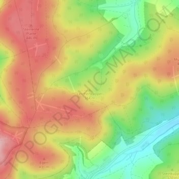 Carte topographique Lerchenküppel, altitude, relief