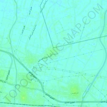 Carte topographique Al Qasriyah, altitude, relief