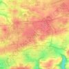 Carte topographique Coz Ribin, altitude, relief